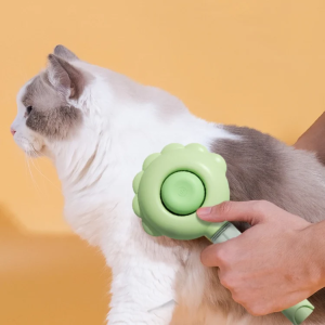 Spazzola Spray per Gatti con Pulsante di Rilascio per la Rimozione Facile del Pelo